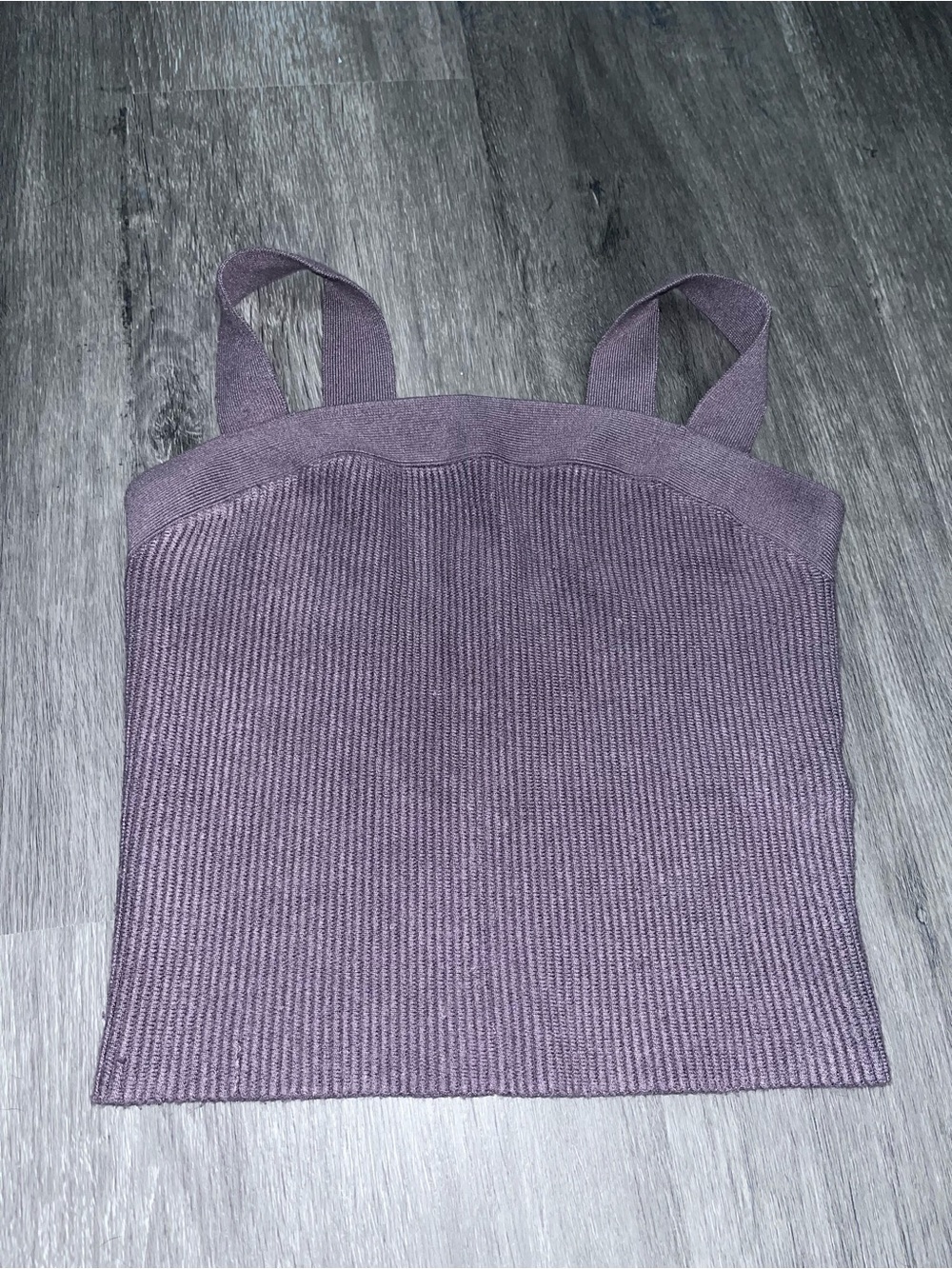 Abercrombie & Fitch Ribbed Tank Camisole in Mauve